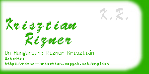 krisztian rizner business card